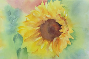 'Gentle Sunflower' Limited Edition Print By Sue Bates